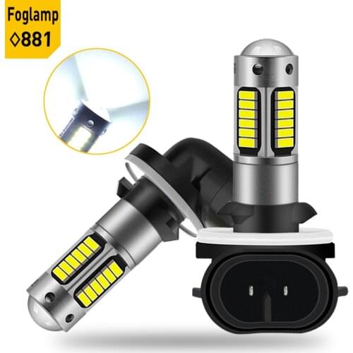 2X Car LED Fog Light 881 880 H27 H27W H3 H1 Bulb For hyundai Accent Elantra Sonata Santa Fe Tucson kia Sportage Sorento Spectra