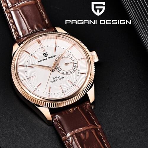 Pagani Design Mens Wristwatch Quartz Watches Automatic Date Stainless Steel Waterproof 200M Top Brand Sapphire Glass Clock 40MM