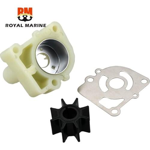 Pump Case (Upper)&Pump Case Liner&Water Pump Guide Plate&impeller For Tohatsu 9.9HP-18HP 350-65016-1 350-65011-1 350-65025-0