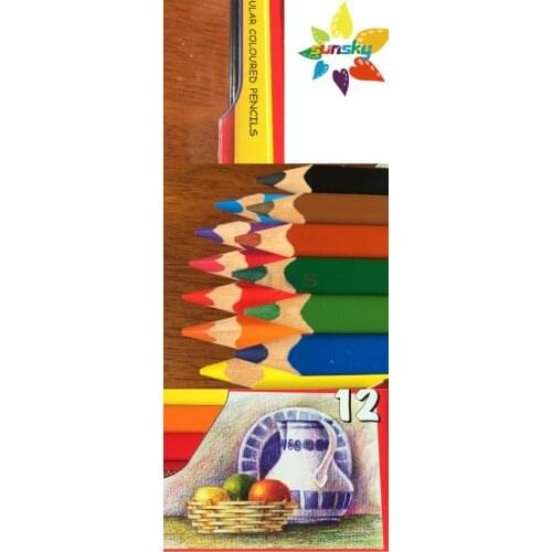 Czech Original KOH-I-NOOR 12 color big core color pencil students Drawing Pencil artist kid Art school Supplies