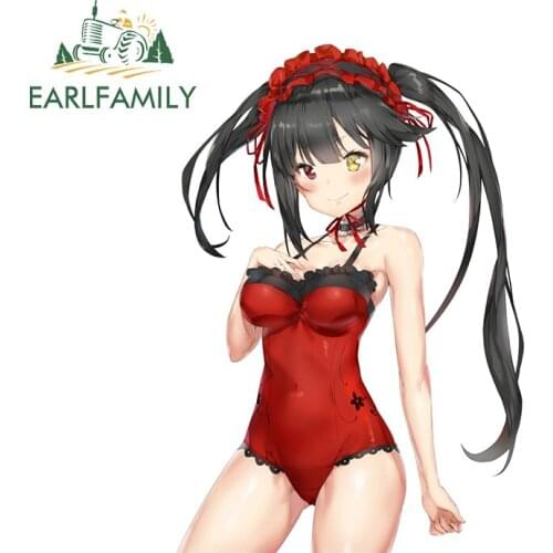 EARLFAMILY 13cm x 9cm for DATE A LIVE Surfboard Car Stickers Waterproof Scratch-Proof Decals Personality JDM Vinyl Car Wrap