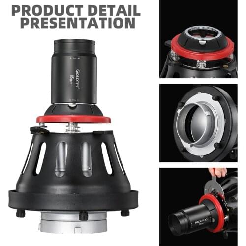 OT1 PRO II Bowens Mount Focalize Conical Snoots Photo Optical Condenser Art Special Effects Shaped Beam Light Cylinder lens