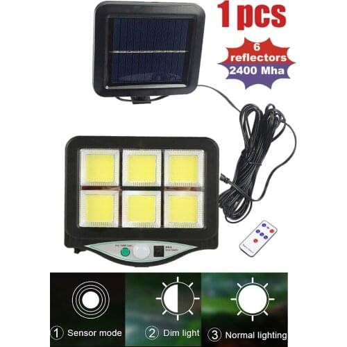 Seperable 120 LED Solar Light Powered Sunlight Outdoor Solar Lamp Waterproof PIR Motion Sensor Street Garden Décor security lamp