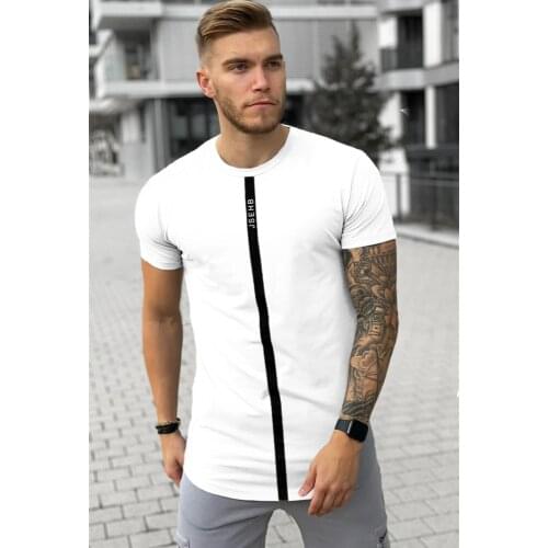 2020 HOT Cotton High Quality Summer SikSilk Male T Shirt Silk Silk Tshirt O-Neck Short Funny Men Casual100%Cotton T Shirt
