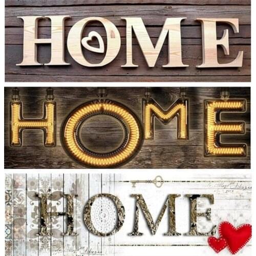 Best gift diamond embroidery full SET text "home" 5d diamond painting full home 5d diamond mosaic sale home decor wall sticker