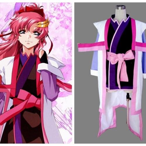 Mobile Suit Gundam Seed Anime Destiny Lacus Clyne Cosplay Costume For Halloween Customize for plus size