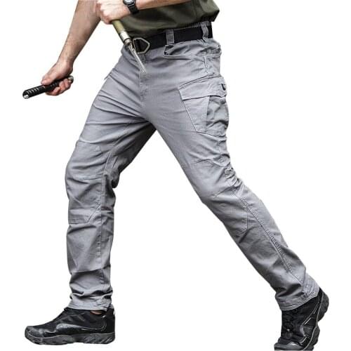 IX9 Military Tactical Pants Men Outdoor Hiking Trekking Fishing Camping Climb Run Trousers Male Rip-stop Training Sports Pants