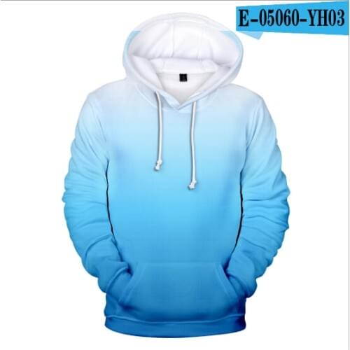 New 3D Hoodies boy/girl Sweatshirts Custom Colourful Gradient Hoodde kids Solid Color Hooded Boy/Girls Rainbow Casual Coats