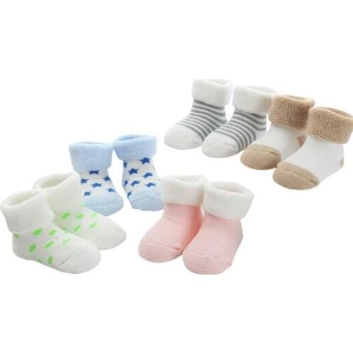 Party Favors 2018 new thickening warm terry socks baby socks cotton newborn children socks autumn and winter