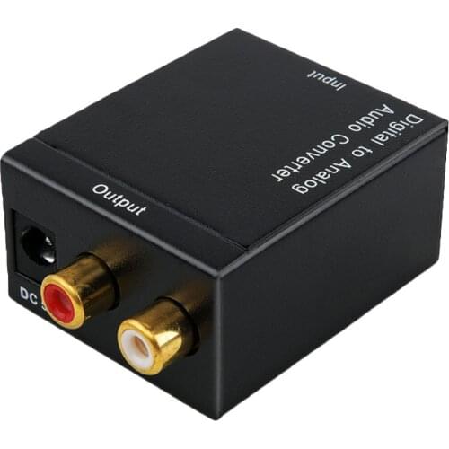 Digital To Analog Audio Converter Digital Optical Coaxial RCA Toslink Signal to Analog Audio Converter Adapter For DVD TV Theate