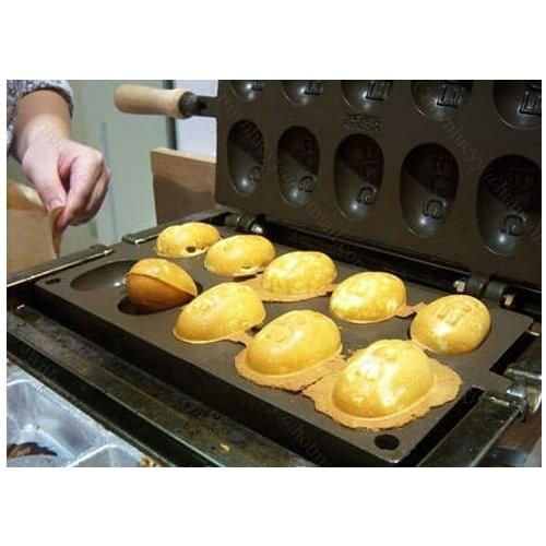 Commercial 10 pcs egg puff waffle iron maker Electric egg shapes waffle cake oven 220v/110v bubble waffle baker machine