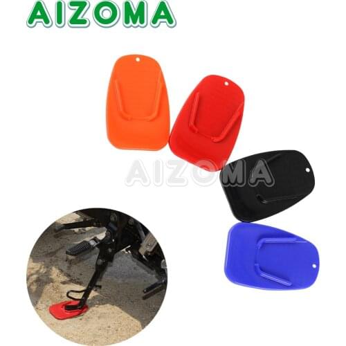 Motorcycle Kickstand Non-slip Plate Moto Bike Plastic Side Stand Side Extension Support Foot Pad Base Universal For Dirt Bike