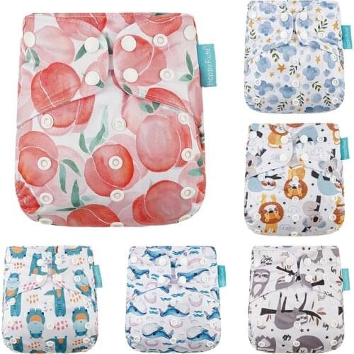 Adjustable Baby Training Pants Reusable Baby Pocket Cloth Diaper Washable Diaper Pants for Baby Training Nappy Changing 3-15kg