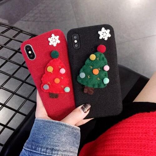 Christmas Winter Case For iPhone 6S 7 Plus Cases Snowflake Hard Cover For iPhone X/XS Case Cute Girl For iPhone 8 8 Plus Case