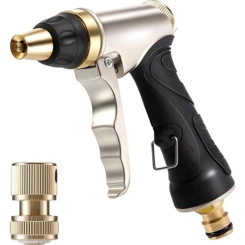 Garden Hose Nozzles Kit 4 Watering Patterns High Pressure Spray Nozzle for Garden Watering Lawn Washing