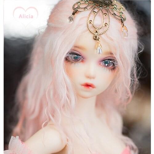 1/4 Bjd doll sd doll 4 points girl Alicia joint doll doll send eyes
