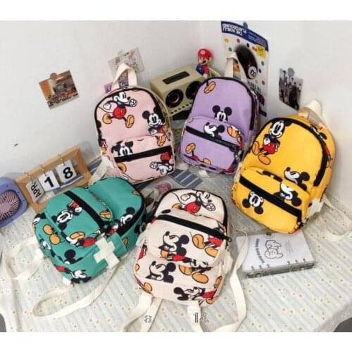 Disney cartoon schoolbag Mickey Mouse Minnie girls cute primary school bag kindergarten Cute backpack Mochila Infantil