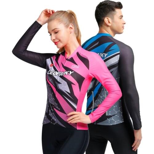Racing Cycling Clothing Men Women Summer Long Sleeve Bicycle Jersey Set Padded Mountain Road Bike Skinsuit Mtb Wear For Couples