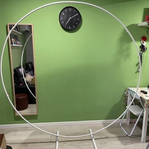 Wedding Arch Birthday Party Decoration Balloons Metal Circle Background Bracket Support with Foot Kit Balloon Bow Round Arch