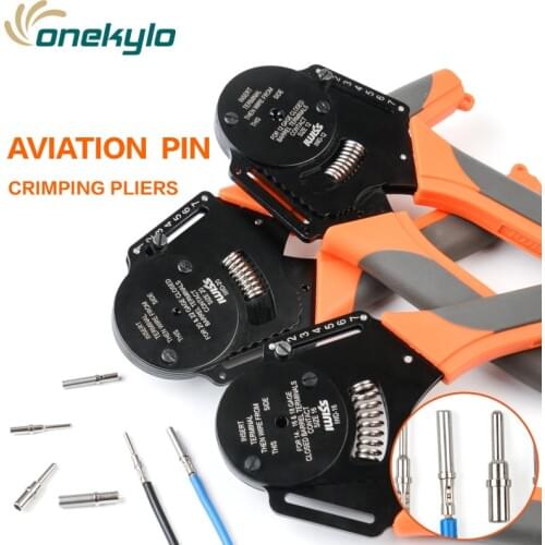 1Pcs IWD-20 Solid Barrel pins plug spring terminal Cable Crimper Aviation Hand Tools 20-22 AWG Crimping Plier