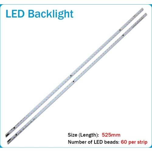 10pcs/lot 60LEDS 525MM New Original For Konka LED Strip KPL+470B1LED2 35018034 35018075 35018076 35018077 35018080 35018081