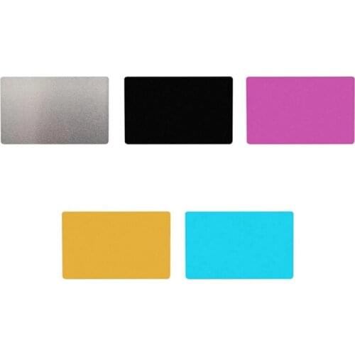 100Pcs 0.2mm Ultra-Thin Aluminum Business Card Dog ID Tag Name Plate Marking Engraving Business Card Blank Tags