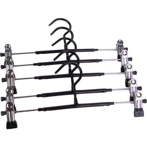 5Pcs/set Stainless Steel Clip Clothes Stand Hanger Pants Clothes Adjustable Pinch Grip Drop Shipping