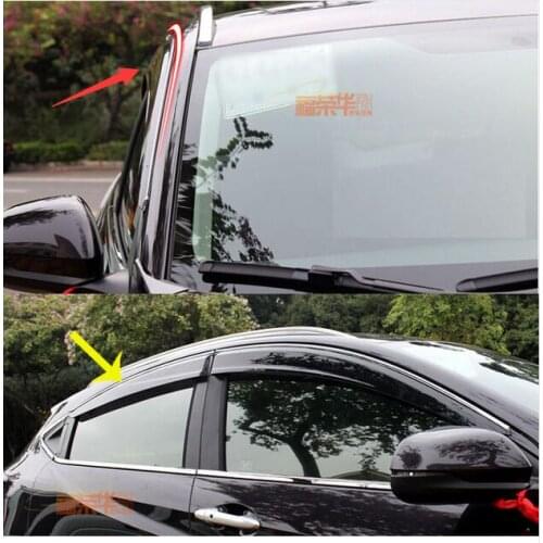 ACCESSORIES FIT FOR HONDA HR-V VEZEL 2014 2015 2016 SIDE WINDOW RAIN DEFLECTORS GUARD VISOR WEATHERSHIELDS DOOR SHADE
