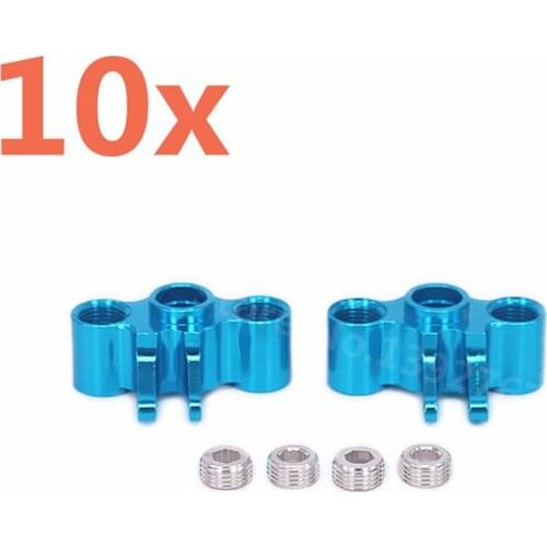10 Pieces Aluminum Alloy Upgrade RC Car Parts Steering Hub Carrier(L/R) Axle Carrier TRA7034 For Rc Hobby Car 1/16 Traxxas Slash