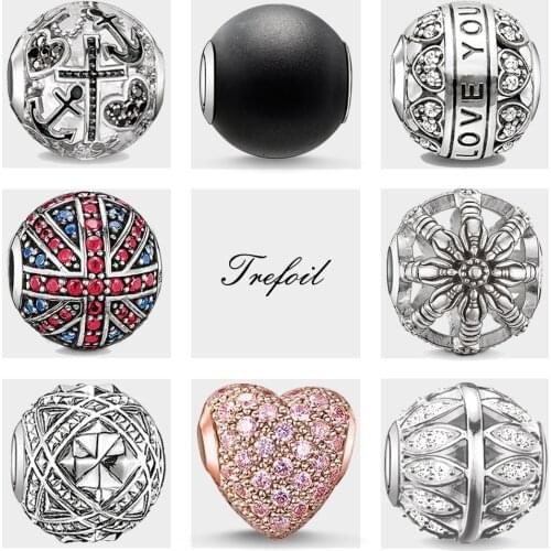DIY Beads Faith Hope Love Heart Britain Wheel Studs,Fashion Silver Jewelry Trendy Gift For Women Men Fit Bracelets Necklace