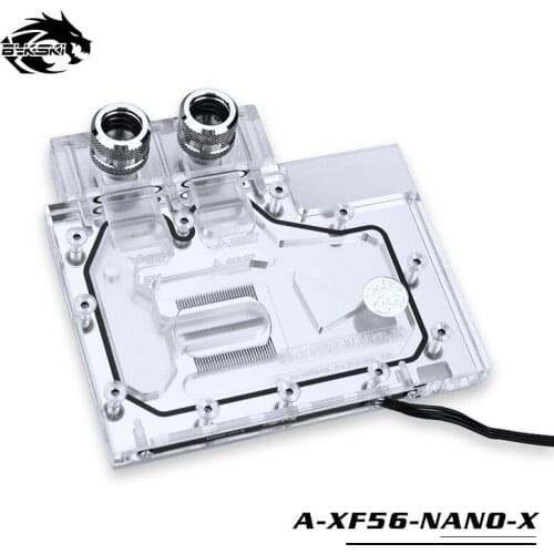 Bykski Gpu Water Block Use for AMD XFX VEGA56 NANO/SAPPHIRE PULSE Radeon RX Vega56 8G HBM2/Full Cover GPU Copper Radiator Block
