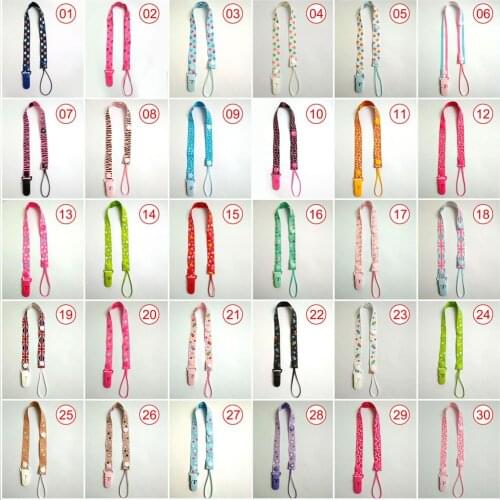 Baby Pacifier Clips Chain Cartoon Funny Dummy Nipple Belt Teether Pacifier Holder Clip For Baby Safe Soother Chain L0045