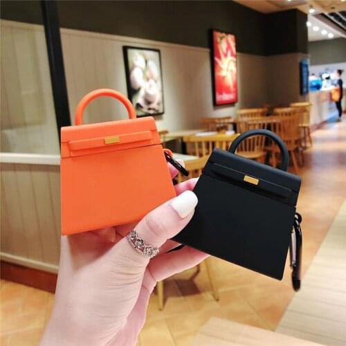 Famous luxury brand 3D crocodile bag platinum classic silicone Bluetooth Earphone Case For AirPods 12 pro Accessorie cover coque