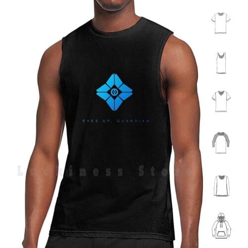 Eyes Up Guardian tank tops vest sleeveless Mmorpg Hunter Shooter Internet Racing Fps Gamescom Robot Geek