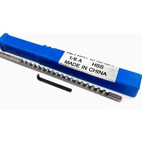 Keyway Broach 1/8" inch A Push Type High speed steel HSS Cutting Tool for CNC Broaching machine Metalworking