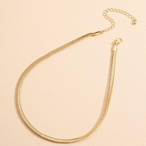 2021 New Cold Style Collarbone Snake Bone Chain Choker Necklace for Women