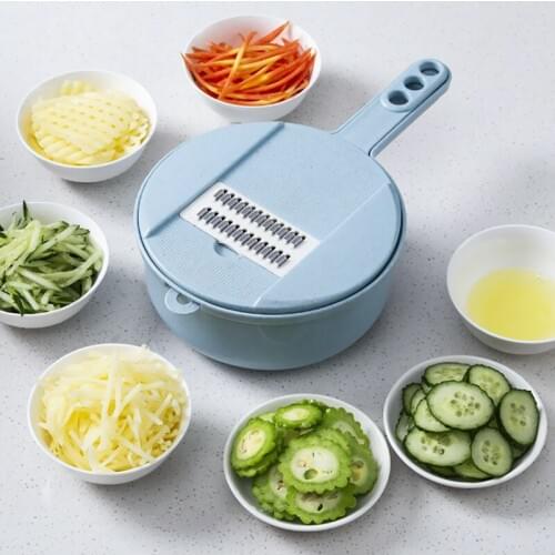 Multifunctional Grater Scraping Potato Slice French fries Peeling Knife Vegetable Shredder Convenient Time-saving Kitchen Supply