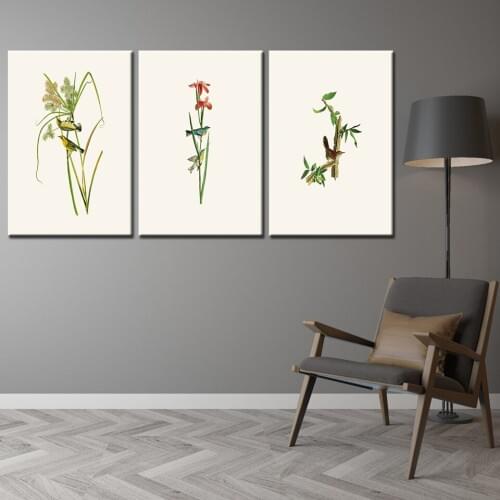 Nordic minimalist green plant decorative painting modular picture art wall painting living room frame painting