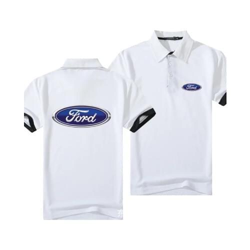 NEW Classic Polo Shirt for Ford Men Cotton Solid Short Sleeve Tee Shirt Breathable Camisa Masculina Polo Hombre Golftennis