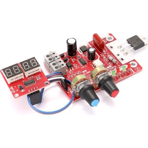 NY-D01 Battery Spot Welding Tool Set Digital Display Control Board with Welding Pen 9V Transformer and Metal Foot Pedal 40A/100A