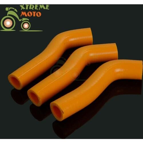 Orange Silicone Radiator Cooler Coolant Hose Pipe Kit For KTM SXF250 XCF250 2007-2010 07 08 09 10 Motorcycle