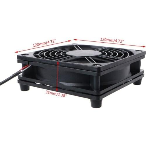 Router fan Heat dissipation stents PC Cooler TV Box Wireless Cooling Quiet DC 5V USB power fan 120mm with Steel Protective net