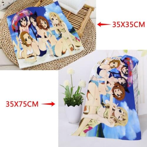 35x35cm,35x75cm Towels Custom HO-KAGO TEA TIME Printed Square Towels Microfiber Absorbent Drying Bath Towels Washcloth