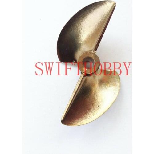 PROPELLER 452 Bronze prop 4mm shaft 2 blade 52mm Diameter RC boat