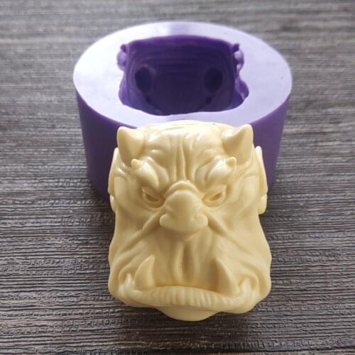 Monster Head Silicon Mold Silicone Molds for Baking Cake Mold Silicone Silicon Baking Mold 17258