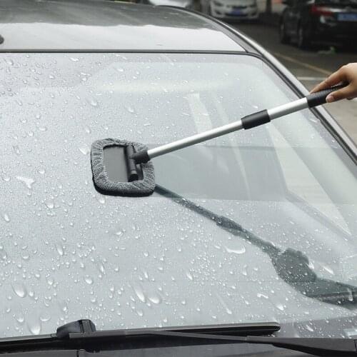 Windshield Wiper Microfiber Wiper Cleaner Cleaning Brush Car Window Cleaner Brush Kit Automobile Cleaning Tool with Long Handle
