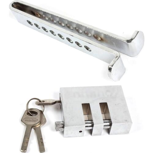 1 Set Universal Auto 8 Holes Pedal Security Lock with Keys Anti-Thief Device Stainless Steel Clutch Lock Car Brake Safety Lock