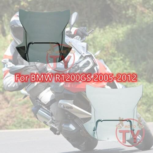 Motorcycle windshield with bracket Durable modification windscreen For R1200GS ADV 2005 2006 2007 2008 2009 2010 2011 2012