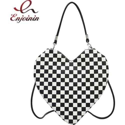 Fashion Heart Shaped Design Ladies Shoulder Bag Soft Purses and Handbags for Women Casual Pu Leather Crossbody Female Totes 2021