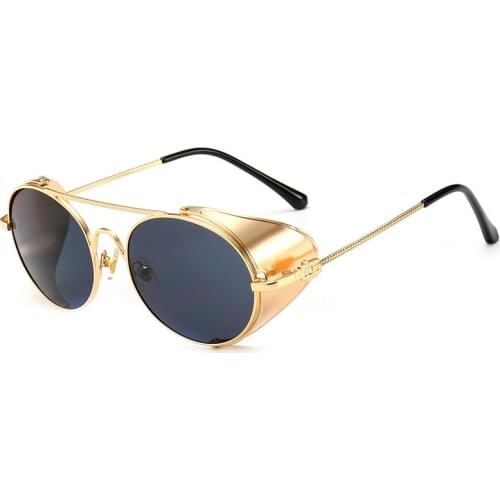 MINCL New 2019 Vintage Luxury punk Style Sunglasses Fashion Lady Side Shield Brand Design Male Futuristic Sun Glasses Goggles NX